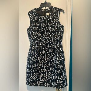 Kate Spade Black and White Graphic Dress